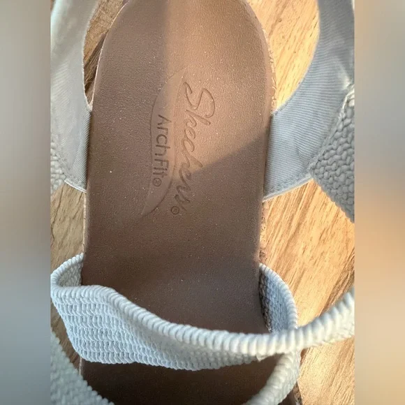 Skechers Women’s Arch Fit Beverlee Love Stays Wedge Sandals 8 Boho Wedge Sandals - Picture 11 of 11